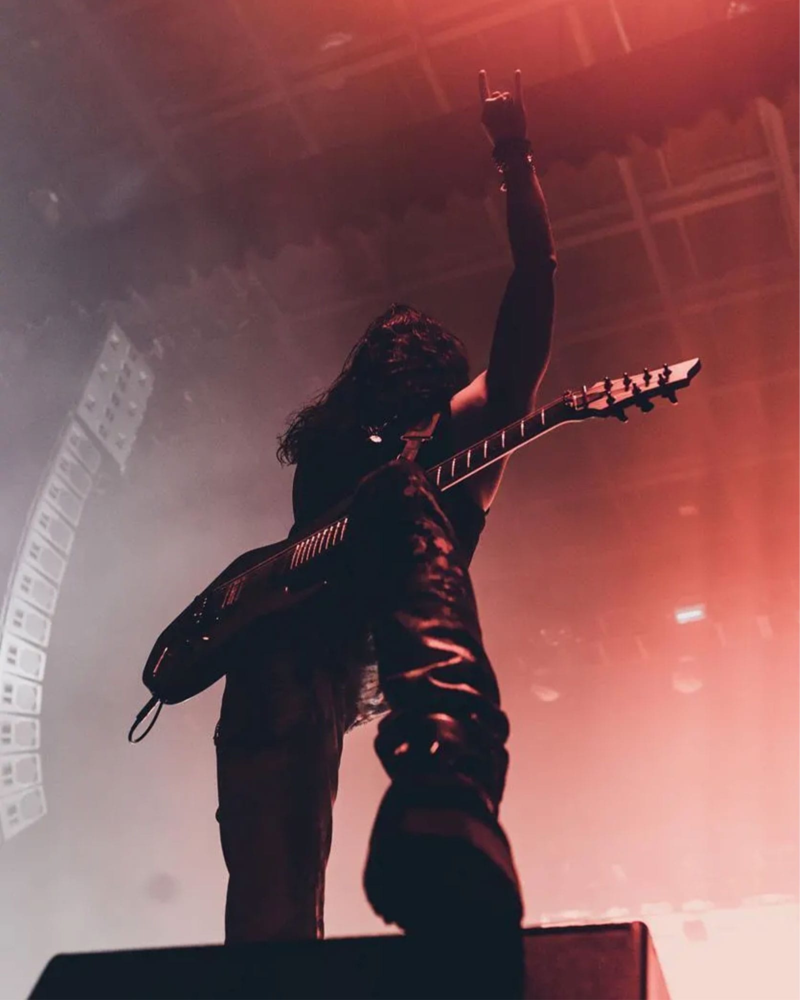 Sullivan King performing live with an electric guitar