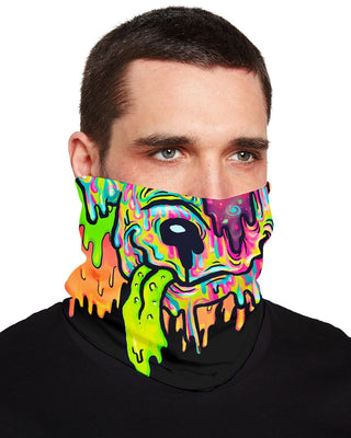 MASK ONE SIZE / MADE TO ORDER (5-10 BUSINESS DAYS) LIQUID STRANGER X SCUMMY BEARS - LAVA - SEAMLESS MASK