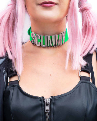 SCUMMY - CHOKER (NEON GREEN)