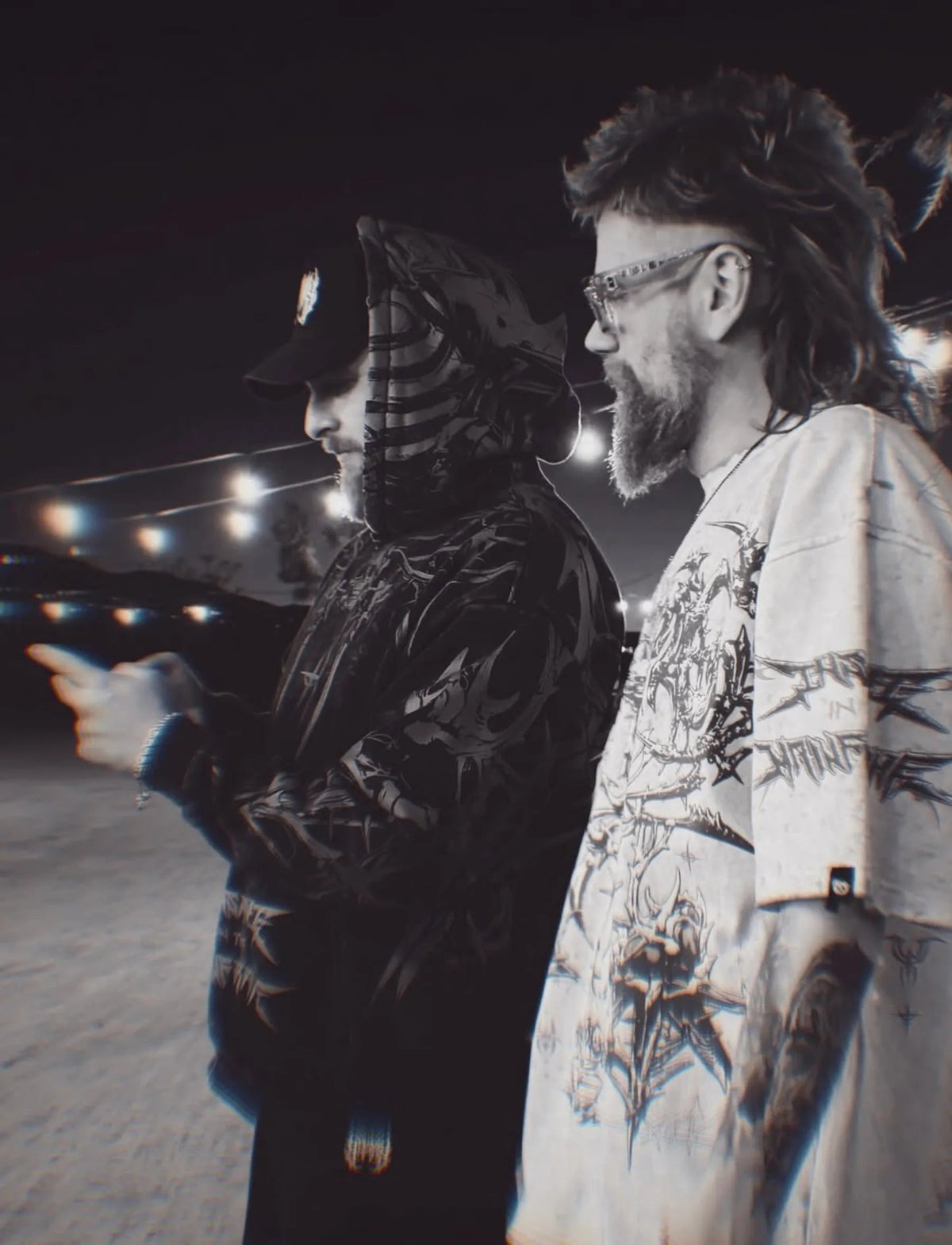 Scummy Bears founders at an underground event