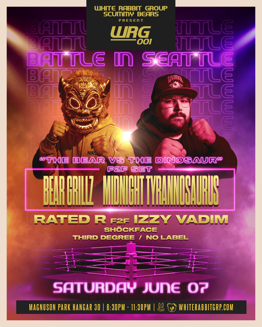 Scummy Bears Presents Battle in Seattle Ft. Midnight T & Bear Grillz