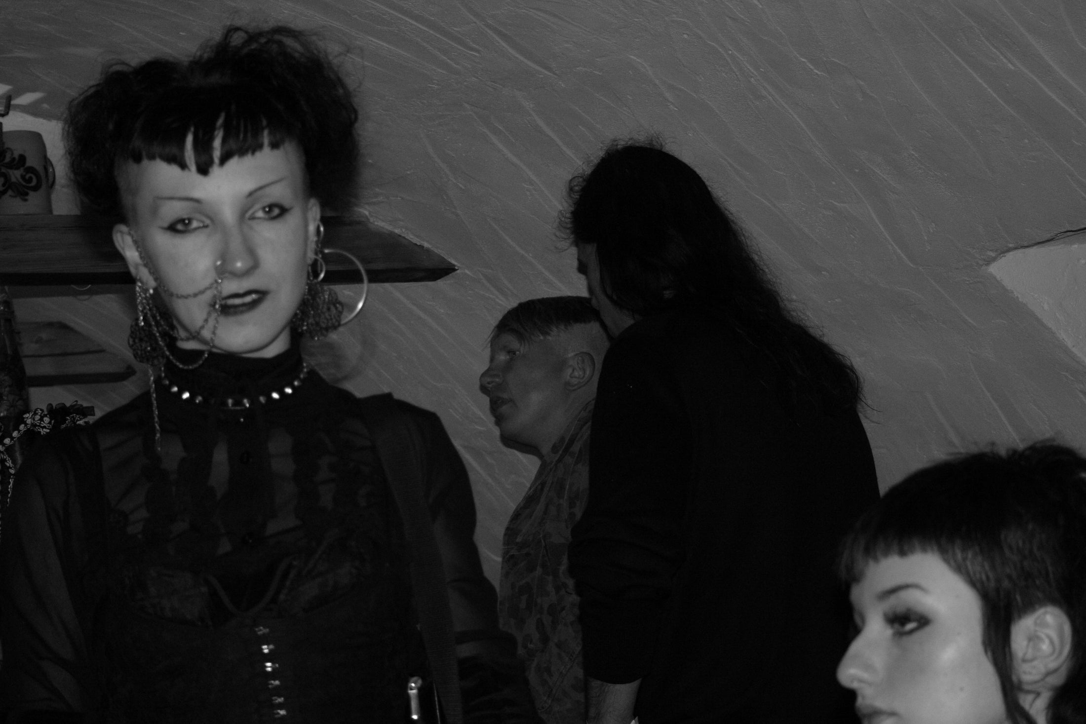 Goth attendees at Castle Party in Bolków, Poland, in 2007