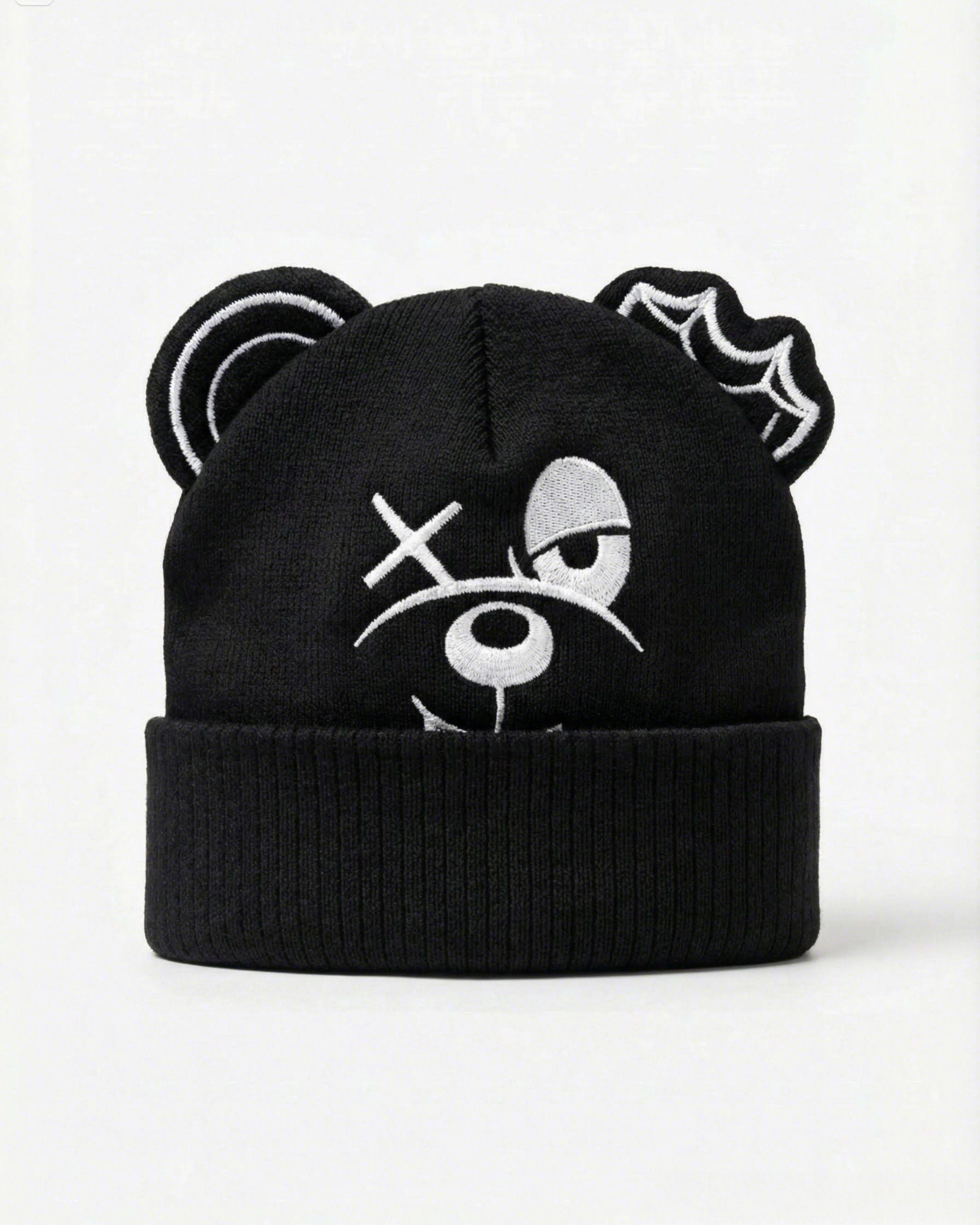 Bear Ear Beanie - Black Beanie