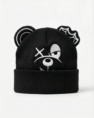 Bear Ear Beanie - Black Beanie
