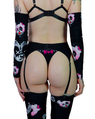 Bear Elegance Thong Bottom with Thigh High Socks SWIMWEAR