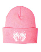 Bear Metal Beanie - Pink Beanie