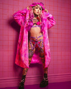 Bear Metal Fuzzy Cloak - Cotton Candy Cloak