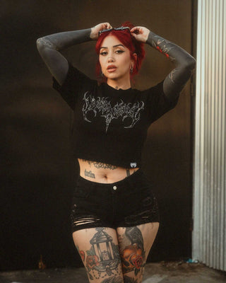 Here for the Heavy Sh*t Crop Top T-Shirt