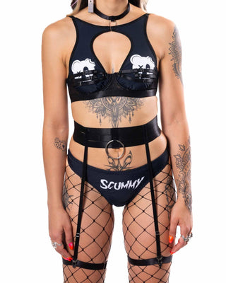Hide and Seek Thong Bottoms with Garters Bottom