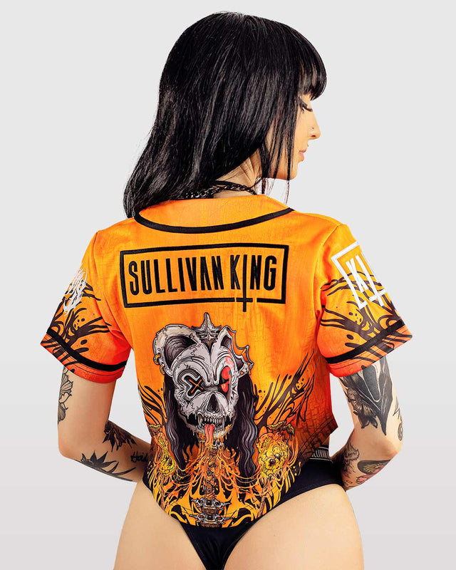 JERSEY SULLIVAN KING X SCUMMY BEARS - MANGO COLLECTOR - CROP BASEBALL JERSEY