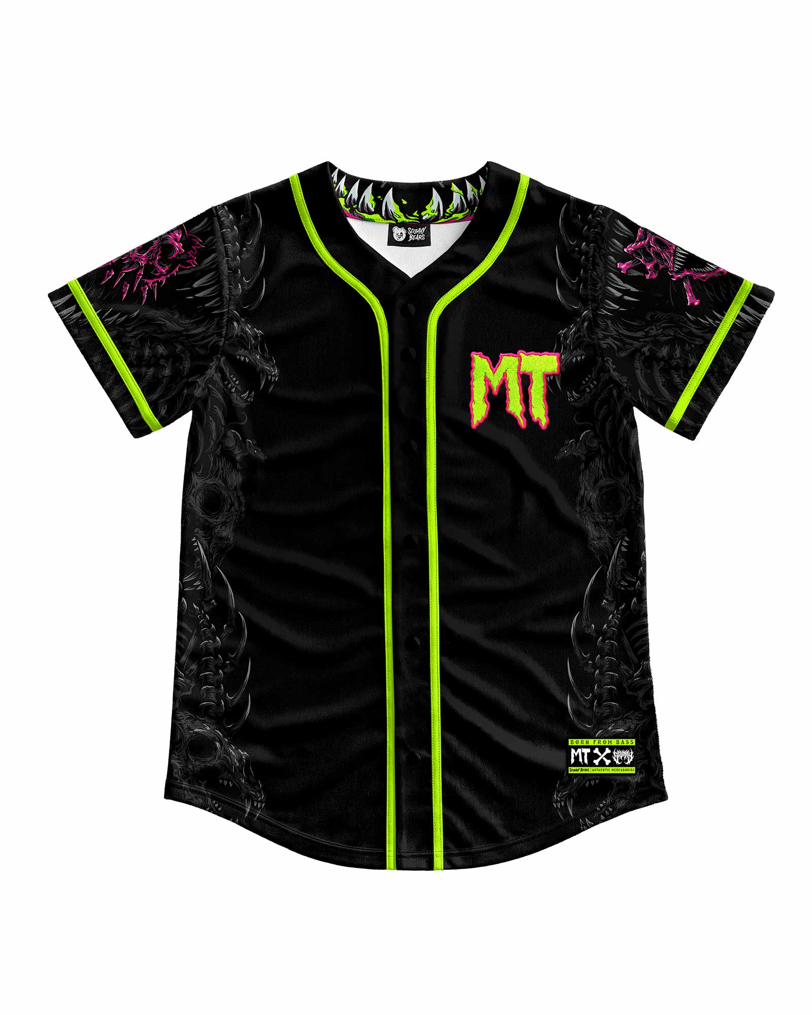 Midnight T Extinction Protocol Baseball Jersey | Scummy Bears