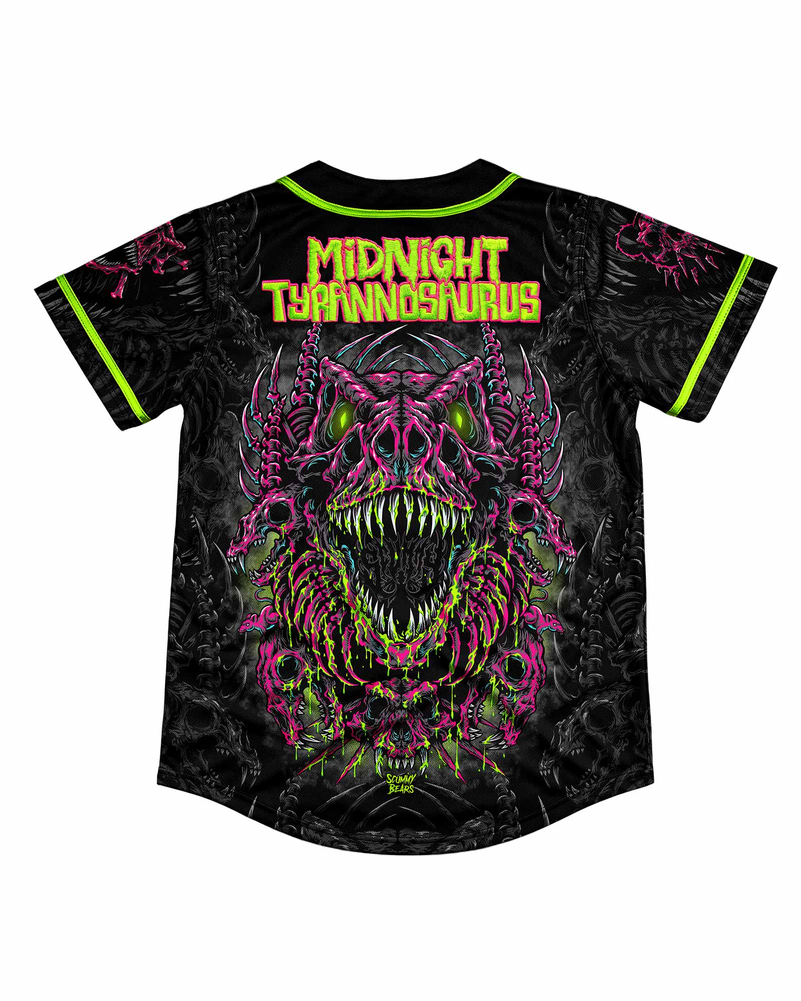 Midnight T Extinction Protocol Baseball Jersey | Scummy Bears
