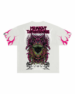 Midnight T Extinction Protocol Boxy T-Shirt - White T-Shirt