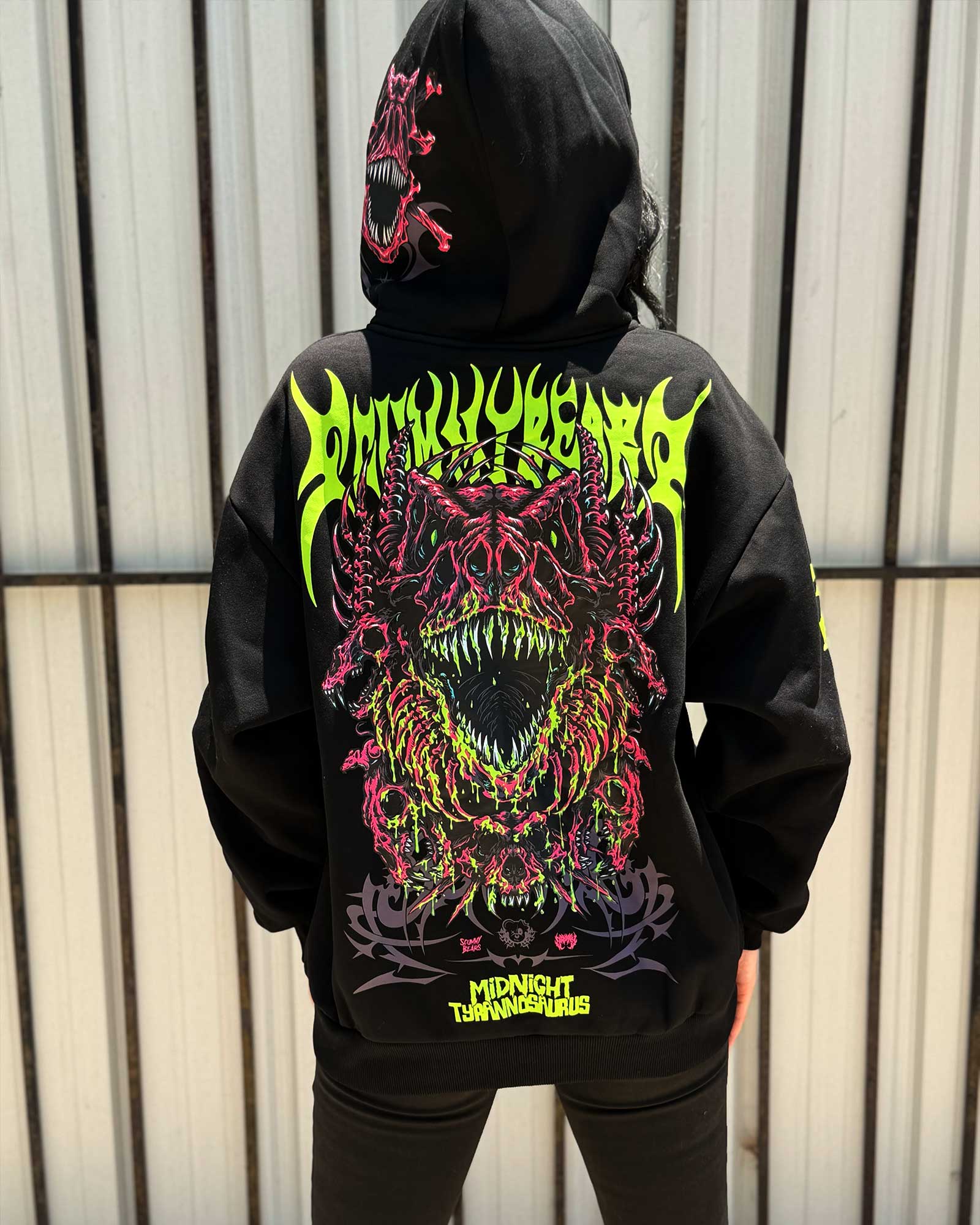 Midnight T Extinction Protocol Oversized Hoodie
