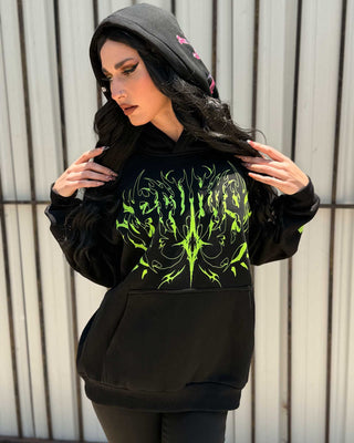 Midnight T Extinction Protocol Oversized Hoodie Hoodie