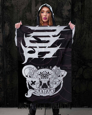 PASHMINA 76x25" / READY TO SHIP (1-2 BUSINESS DAYS) The Good Servant (Metal) Spazzmina