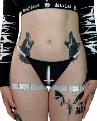Screamo Thong Bottom with Garters SWIMWEAR