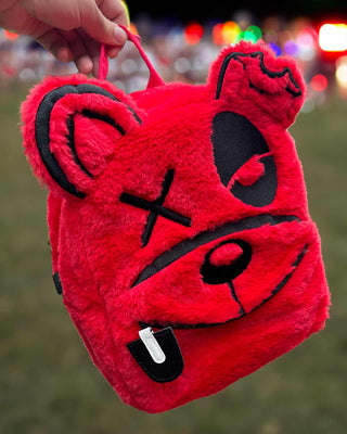 Scumbag Fuzzy Backpack - Red Bag