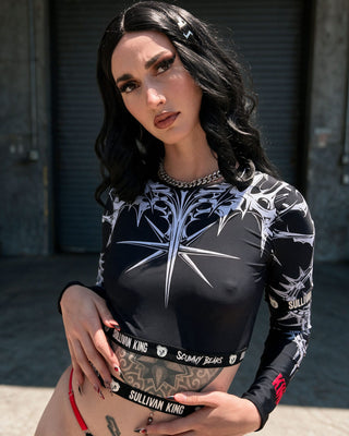 Sullivan King Resurrection Long Sleeve Crop Top Top