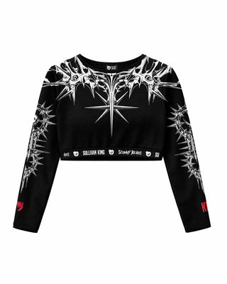 Sullivan King Resurrection Long Sleeve Crop Top Top