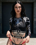 Sullivan King Resurrection Long Sleeve Crop Top Top