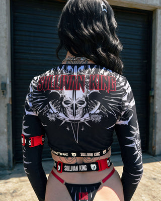 Sullivan King Resurrection Long Sleeve Crop Top Top