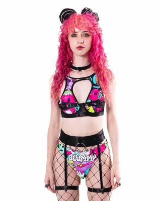 The Good Trip Thong Bottoms with Waist & Leg Garters Bottom