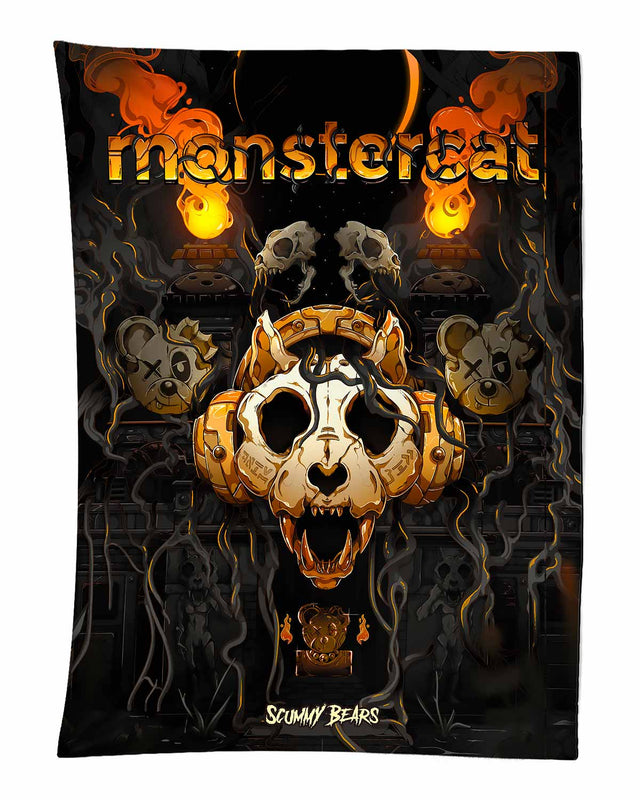 60X80" MONSTERCAT X SCUMMY BEARS - CIVILIZATIONS - TAPESTRY