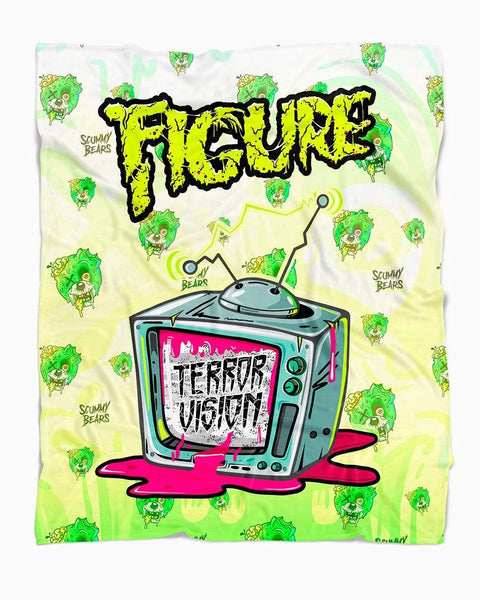 FIGURE X SCUMMY BEARS - TERRORVISION - SOFT AF BLANKET - Scummy Bears