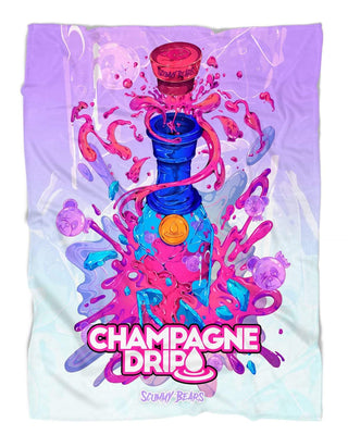 Blanket CHAMPAGNE DRIP X SCUMMY BEARS - BOTTLE DROP (DAY CLUB) - BLANKET