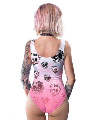 BONDAGE BEARS (GOTH AF) - BODY SUIT (BABYDOLL PINK) - Scummy Bears