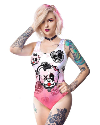 BONDAGE BEARS (GOTH AF) - BODY SUIT (BABYDOLL PINK) - Scummy Bears