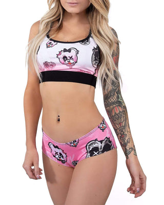 BONDAGE BEARS (GOTH AF) - BOOTY SHORTS (BABYDOLL PINK) - Scummy Bears