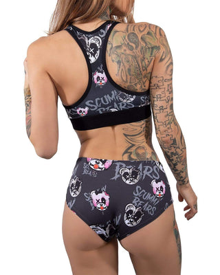 BONDAGE BEARS (GOTH AF) -  BOOTY SHORTS (BLACK) - Scummy Bears