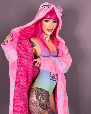 Cloak OISHI - BEAR METAL - FUZZY THINGZZ CLOAK (COTTON CANDY)