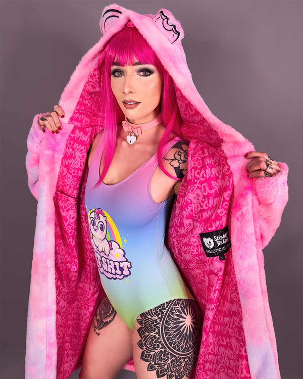 Cloak OISHI - BEAR METAL - FUZZY THINGZZ CLOAK (COTTON CANDY)