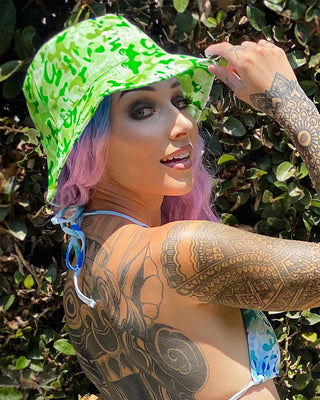 HATS OISHI - GLAMOFLAGE (MIDORI) - BUCKET HAT