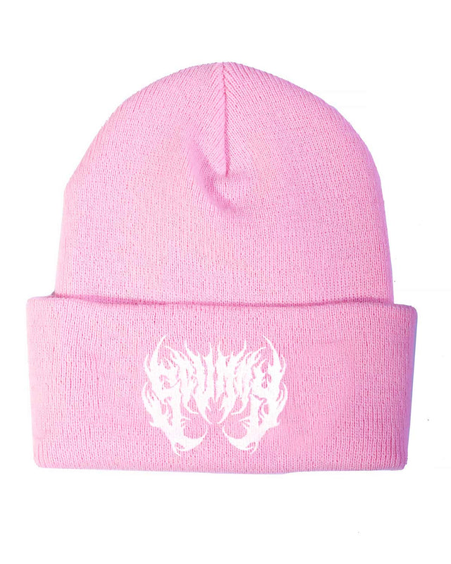 HATS PINK OISHI - BEAR METAL BEANIE (PINK)