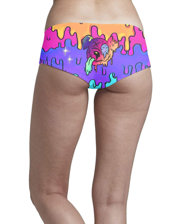 LIQUID STRANGER X SCUMMY BEARS - LAVA - BOOTY SHORTS - Scummy Bears