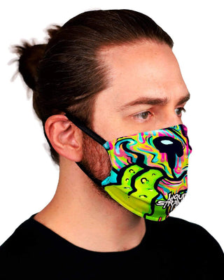 MASK LIQUID STRANGER X SCUMMY BEARS - LAVA - FACE MASK