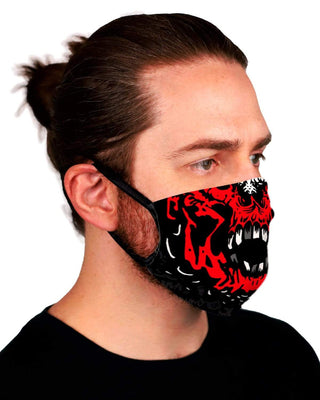 MASK SCUMMY CARES - BLOODY RED - FACE MASK