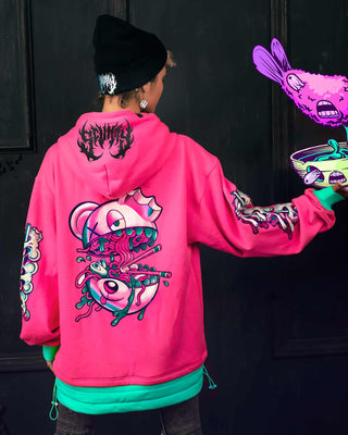 MENS OISHI - TWISTED TONKOTSU - TWO-TONE HOODIE