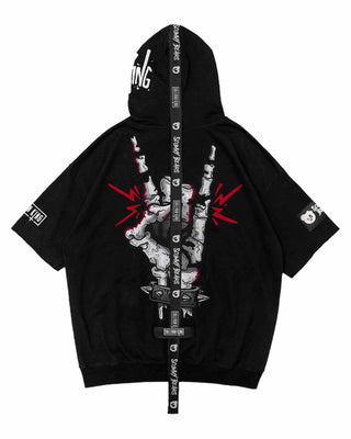MENS SULLIVAN KING X SCUMMY BEARS - SPINE COLLECTOR - SHORT SLEEVE TECH HOODIE