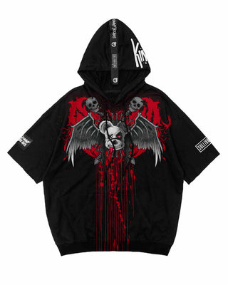 MENS SULLIVAN KING X SCUMMY BEARS - SPINE COLLECTOR - SHORT SLEEVE TECH HOODIE