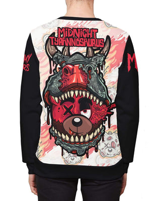 MIDNIGHT TYRANNOSAURUS X SCUMMY BEARS - FIRESTORM - CREW PULLOVER - Scummy Bears