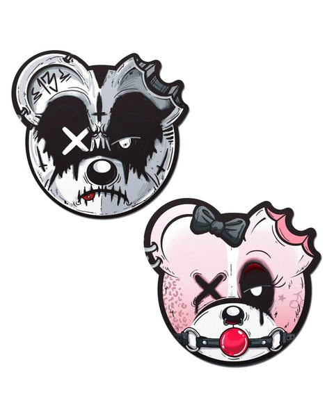 BONDAGE BEARS (GOTH AF) - PASTIES - Scummy Bears