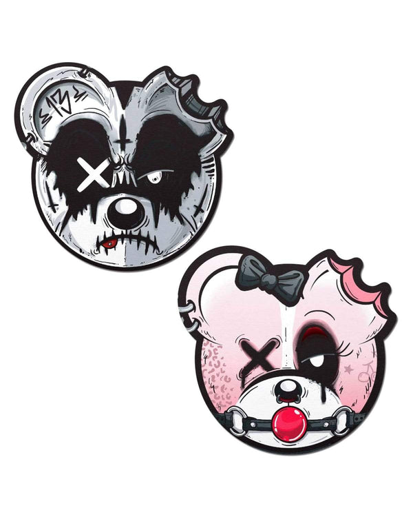 BONDAGE BEARS (GOTH AF) - PASTIES - Scummy Bears