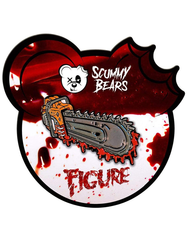 FIGURE X SCUMMY BEARS - CHAINSAW PIN - Scummy Bears