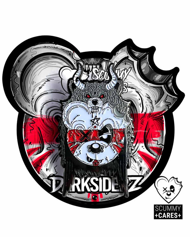PINS 2.33" DARKZIDERZ X SCUMMY BEARS - DARK SPIRITZ - PIN