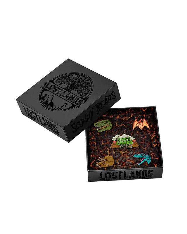 PINS READY TO SHIP (1-2 BUSINESS DAYS) LOST LANDS x SCUMMY BEARS - 5 PIN PACK